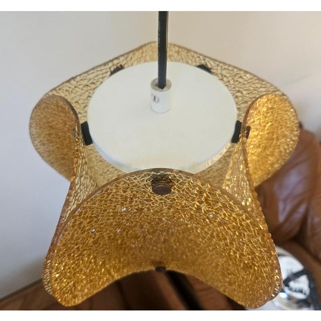 1960s Mid-Century Glass Pendant Lamp, Germany, 1960s For Sale - Image 5 of 15