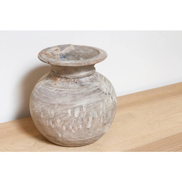 Antique Handmade Water Pot-Diya For Sale In Los Angeles - Image 6 of 9