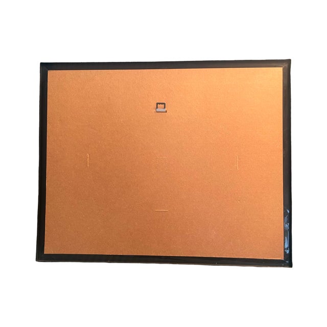 White Vintage Postmodern 1980s Print Ed Hale Halessie African Wall Art Picture Gold Frame Hip Bones in Motion For Sale - Image 8 of 9