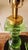 1990s Green Solid Glass Lamp - a Pair For Sale - Image 4 of 5