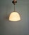 Metal Bauhaus Pendant Light in Chromed Metal with White Opaline Glass Globe, 1930s For Sale - Image 7 of 9