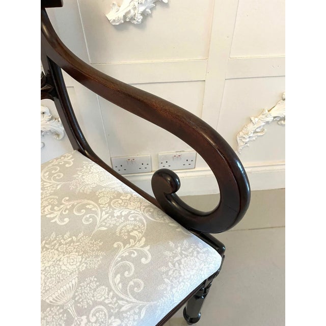 Antique Regency Mahogany Desk Chair For Sale - Image 6 of 13