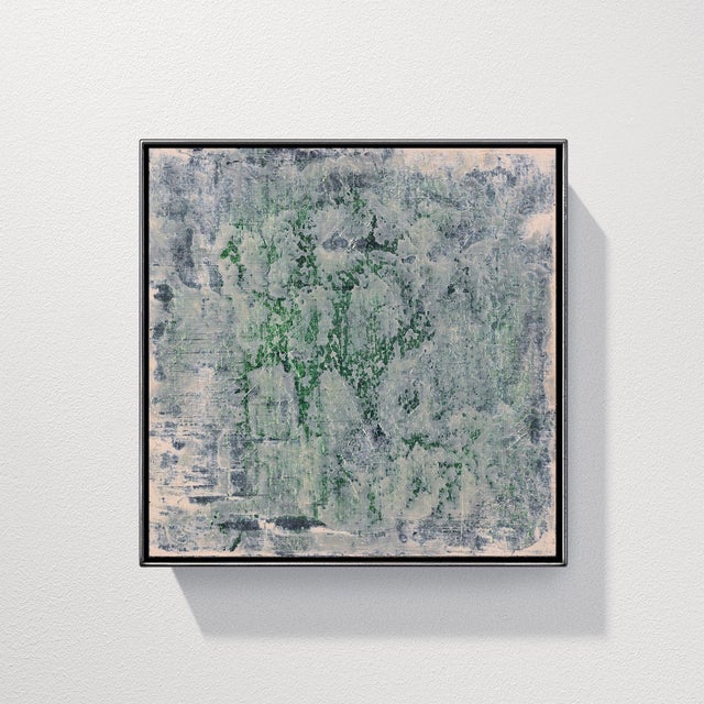 Mats Wieslander, Whispering Green, 2025, Acrylic and Ink on Oxidized Sheet Metal For Sale - Image 6 of 6