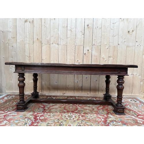 Louis XIII Farmhouse Table in Walnut For Sale - Image 9 of 10