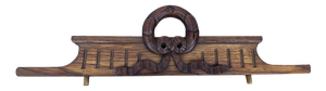 French Oak Carved Decorative Furniture Crest