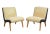 1950s Jens Risom Style Upholstered Scoop Lounge Chairs - a Pair For Sale - Image 13 of 13