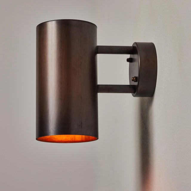 Örsjö Hans-Agne Jakobsson C627/110 'Rulle' Brown Patinated Outdoor Sconce For Sale - Image 4 of 12