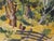 Mid Century Modern Vertical Landscape With Fence in Acrylic on Paper by Bertram Spencer For Sale In Monterey, CA - Image 6 of 9