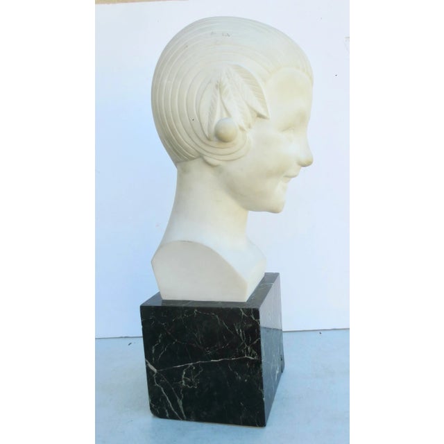 Gaston Herbemont Art Deco Marble Sculpture Circa 1930's For Sale - Image 4 of 9