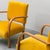 Yellow Velvet and Wood Chairs, 1950s, Set of 2 For Sale - Image 3 of 12