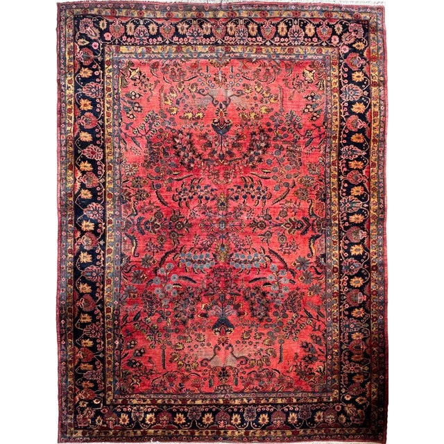 All of our antique & vintage rugs are professionally cleaned prior to being listed Name: GLOSSY Lanolin-Rich Wool | Large...