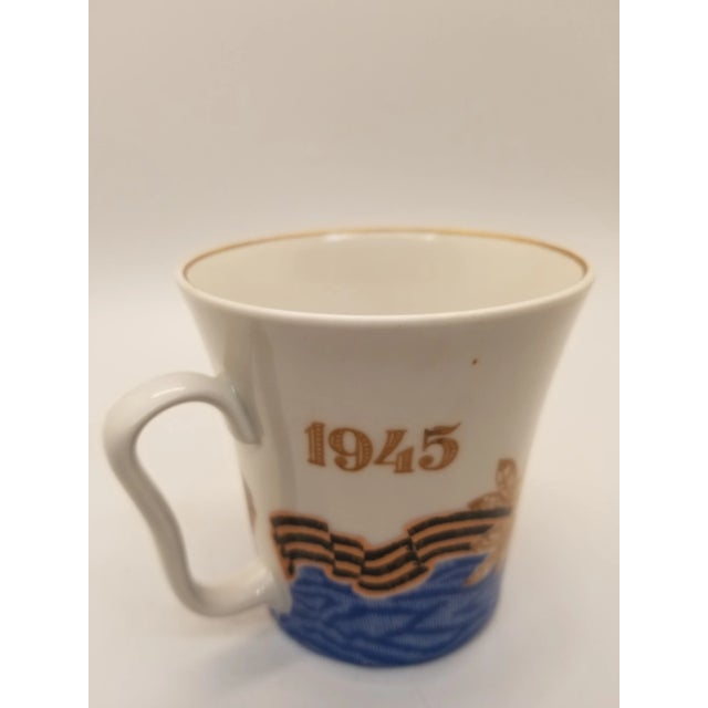 Mid-Century Modern Vintage Marked Military Flight Porcelain Coffee Cup For Sale - Image 3 of 6