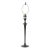 Vintage Giacometti-Style Hammered Bronze Table Lamp For Sale