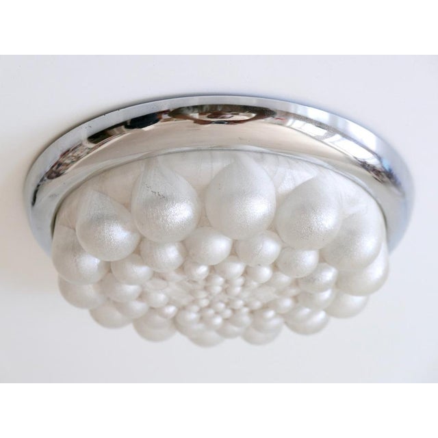 Metal Mid-Century Modern Bubble Flush Mount, Germany, 1970s For Sale - Image 7 of 18