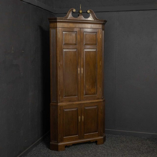 Mahogany Double Corner Cupboard For Sale - Image 11 of 14