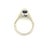 Natural Sapphire Diamond Ring 14k W Gold 3 TCW Certified For Sale In New York - Image 6 of 10