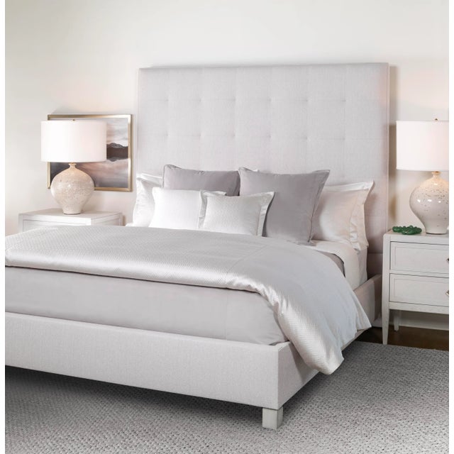 Tagami King Cotton Duvet Set, Oyster, 3 Pieces For Sale