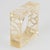 Reverse Carved Acrylic Lucite Bracelet Bangle in Light Champagne For Sale In Atlanta - Image 6 of 7