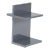 "T" Slate Grey Lacquered Side Table Designed by Maximilian Eicke for Max Id Ny. For Sale