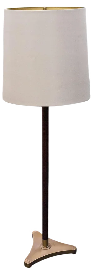 Mid-Century Modern Mahogany & Brass Floor Lamp, Italy, 1960s