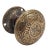 Add a rare piece of American hardware to your favorite door with this ornamental and solid American bronze door knob of...