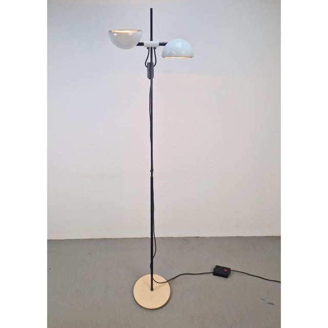Vintage White Floor Lamp from Valenti Milano, Italy, 1970s For Sale - Image 17 of 18