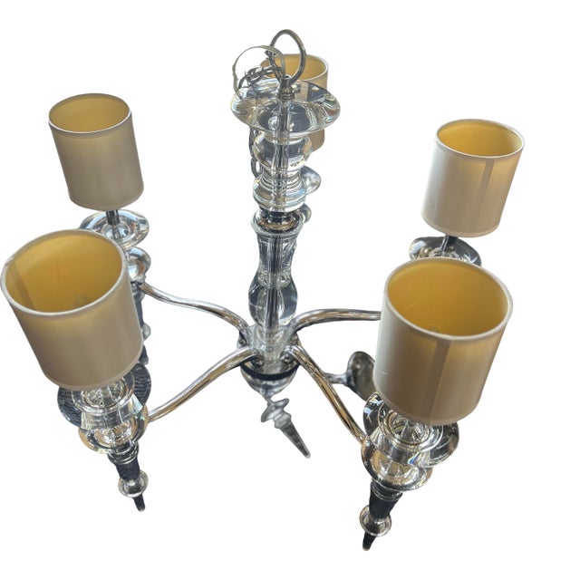 Kingswell 5 Light Chandelier & Two Wall Sconces For Sale