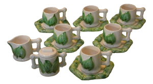 Vintage Italian Germoglio Coffee Service by Colin Morrow for Arpex International, 1970s, Set of 14