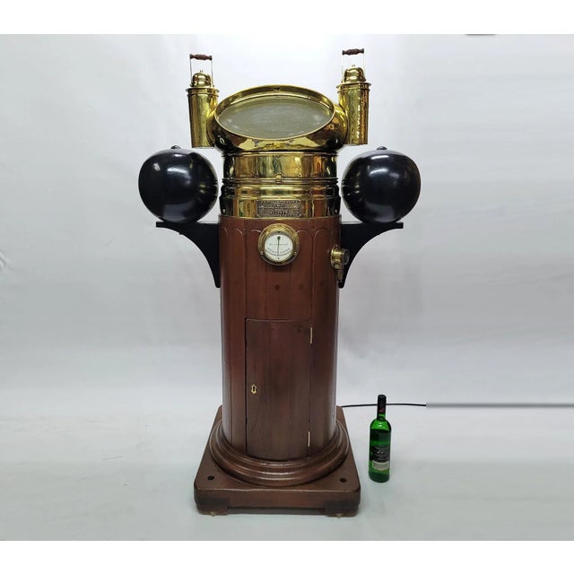 Nautical Premium Ships Binnacle by Whyte Thomson & Co’s For Sale - Image 3 of 10