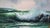 1970s Vintage Mid Century Oil on Canvas Picture Painting Ocean Wave Crashing by Gavin For Sale - Image 5 of 18