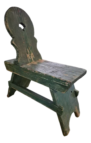 Forest Green Fir Bench Stool