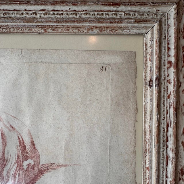 Lovely Original 18th Century Sketch of a Horse, on paper. Not signed. Recently framed in a 19th French wooden frame with...