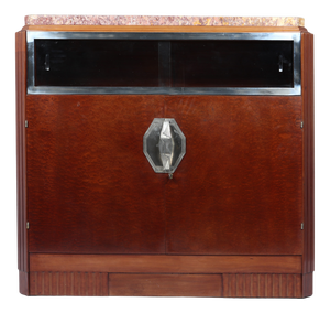 French Art Deco Cabinet in Pomelle Sapelle, 1925