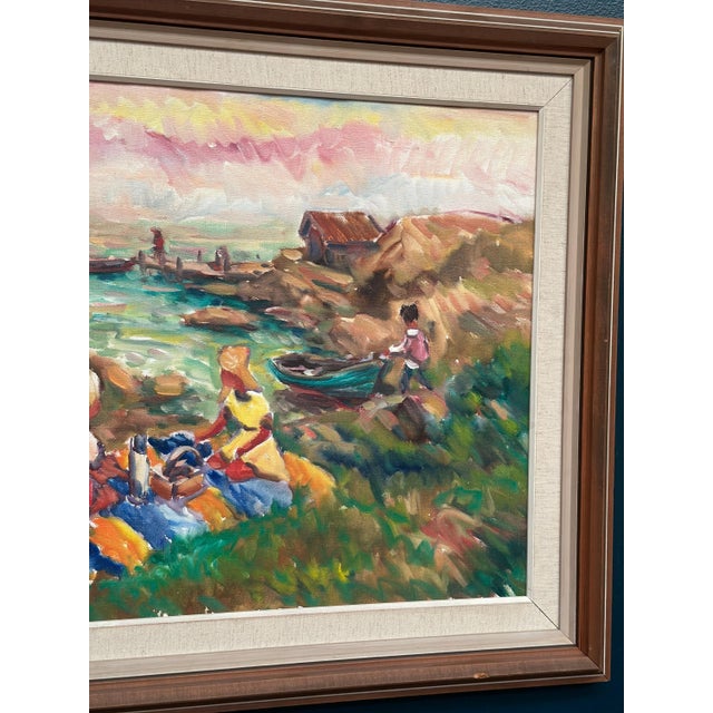 Nils Sewerin, Picnic, 1960s, Oil on Canvas, Framed For Sale - Image 13 of 18