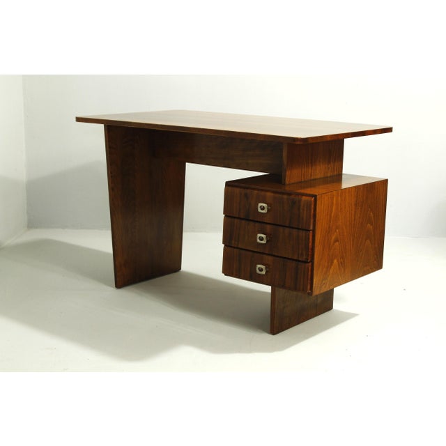 Wood Vintage Writing Desk, 1960s For Sale - Image 7 of 15