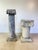Late 20th Century Pair of Rustic Plaster Neoclassical Column Pedestals For Sale - Image 5 of 7