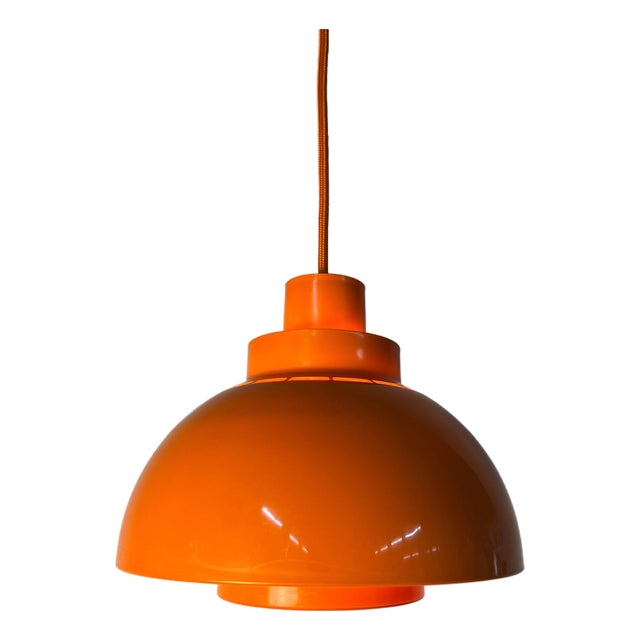 Minisol Orange Pendant Lamp by K. Kewo for Nordisk Solar For Sale
