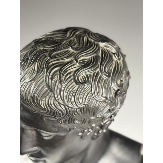 Greek Style Bust of Doryphoros, Late 20th Century, Gypsum For Sale - Image 12 of 18