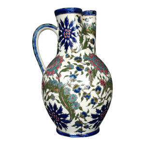 Early 20th Century Zsolnay Pécs Hungarian Ceramic Pitcher