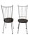 Mid-Century Modern Pr. Mid Century Wrought Iron Side Chairs After Mathieu Mategot C. 1950's For Sale - Image 3 of 16