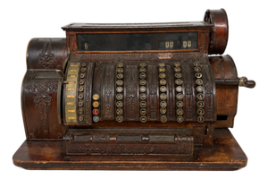 Antique Art Nouveau Mechanical Cash Register from National Cash Register Company, 1929