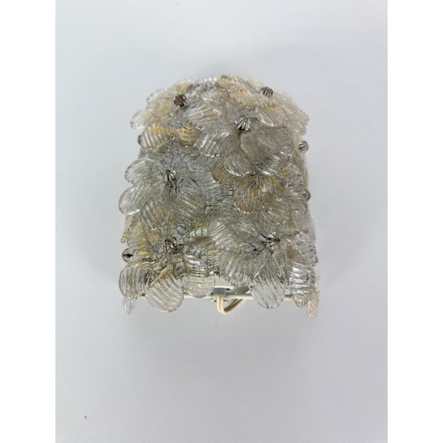 Gold Murano Glass Wall Lamp in the style of Barovier & Toso, 1940s For Sale - Image 8 of 10