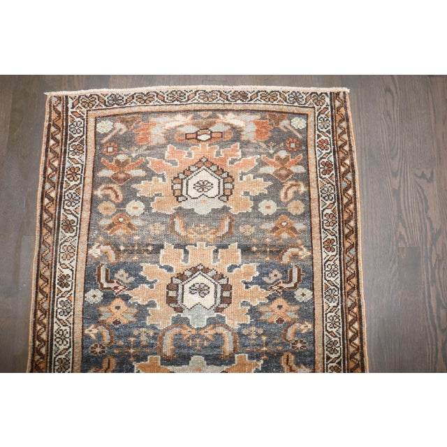 Square Mini Antique Malayer Rug For Sale - Image 4 of 6