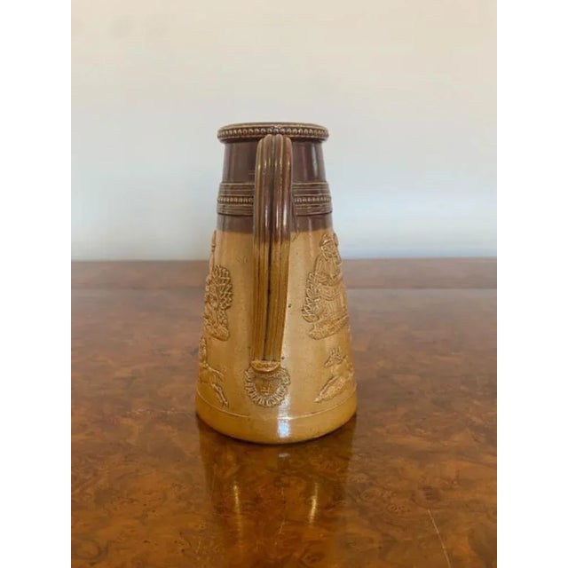 Antique Victorian Doulton Lambeth Jug, 1880 For Sale - Image 4 of 5