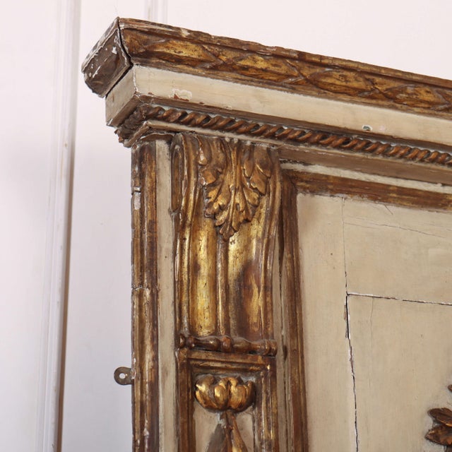 French Painted Trumeau Mirror For Sale - Image 3 of 15