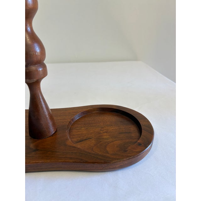 Mid 20th Century Mid 20th Century Ozark Walnutware Solid Walnut Condiment Caddy For Sale - Image 5 of 7