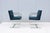 Ludwig Mies Van Der Rohe Brno Flat Bar Chairs in Blue Fabric by Gordon, a Pair For Sale - Image 14 of 18