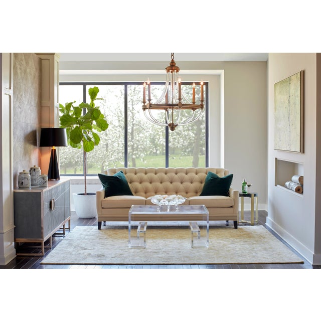 Transitional Jasper Accent Table, Large For Sale - Image 3 of 5