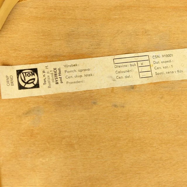 Czechoslovakian Type 830 Armchair with Gold Velvet by Josef Hoffmann for Ton, 1960s For Sale - Image 4 of 13