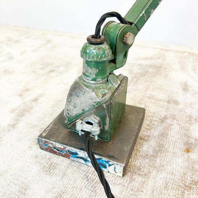 Vintage Industrial Anglepoise Engineers Task Lamp from EDL, 1940s For Sale - Image 12 of 14